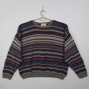 Vintage 90s Eddie Bauer Wool Blend Sweater 2XL Made in USA Heather Knit XL